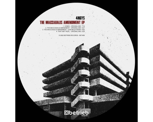 4ngys - The Maccadalis Amendment EP