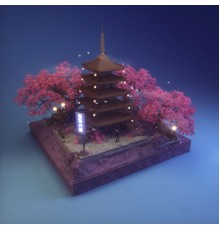 A Samurai In Tokyo - Cherry Blossoms
