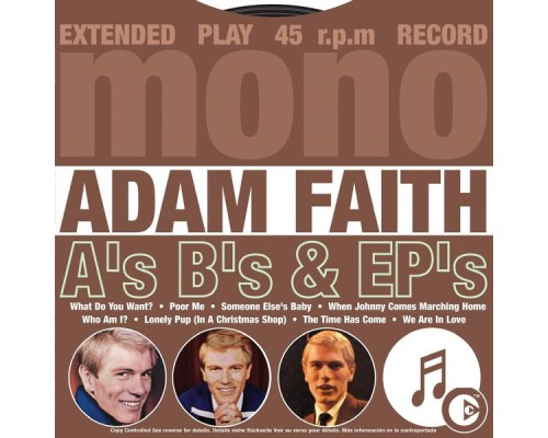 Adam Faith - A's B's & EP's