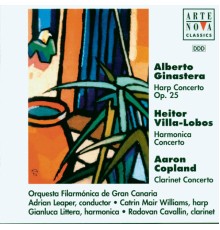 Adrian Leaper - Ginastera/Villa-Lobos/Copland: Harp/Harmonica/Clarinet Cto.