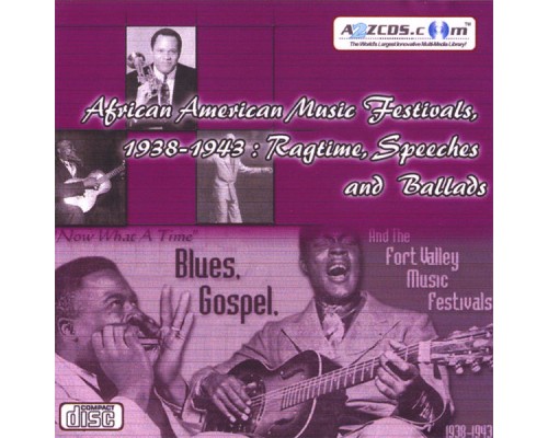 African American Music Festivals - African American Music Festivals, 1938-1943 - Ragtime, Speeches and Ballads Audio CD