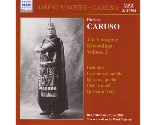 Antonio Pini-Corsi - F. Carbonetti - Giuseppe Giacosa - Caruso, Enrico: Complete Recordings, Vol.  2 (1903-1906)