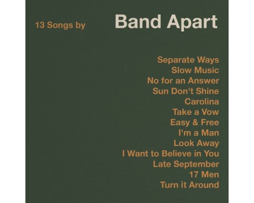 Band Apart - 13 Songs