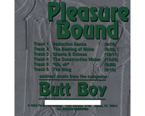 Butt Boy - Pleasure Bound