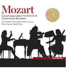 Clara Haskil - Geza Anda - Clifford Curzon - Edwin Fischer - Rudolf Serkin - Mozart : Concertos pour piano Nos. 16, 19, 20, 23, 25 & Concerto pour deux pianos (Diapason n°593)