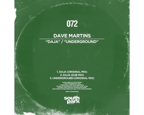 Dave Martins - Daja / Underground