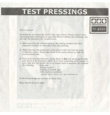 Demdike Stare - Testpressing#005