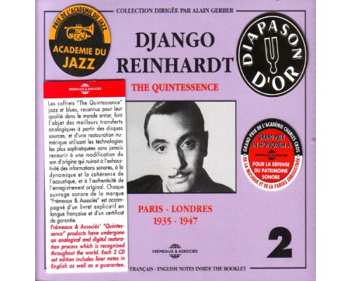 Django Reinhardt - The Quintessence Django, Vol. 2: Paris - Londres 1935-1947