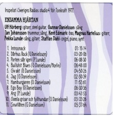 Ensamma Hjärtan - Progglådan Box A: Tung Rock & Blues (Live from SvR Tonkraft 1977)