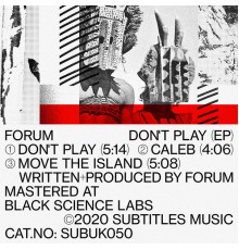 Forum - Don't Play EP