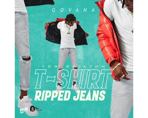 Govana - T-Shirt, Ripped Jeans