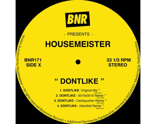 Housemeister - DONTLIKE