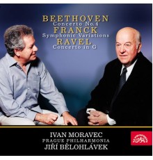 Ivan Moravec, Jiří Bělohlávek, Prague Philharmonia - Beethoven and Ravel: Piano Concertos - Franck: Symphonic Variations
