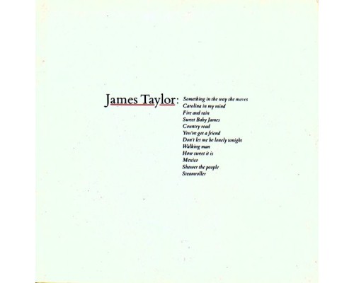 James Taylor - Greatest Hits