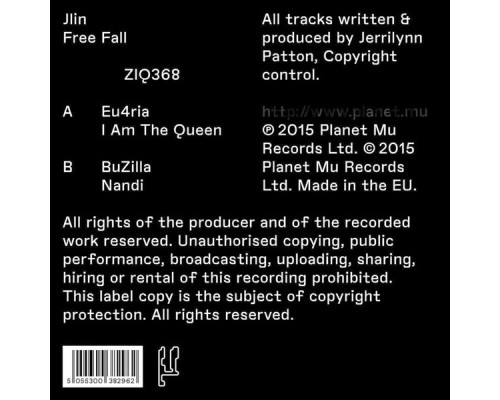 Jlin - Free Fall EP