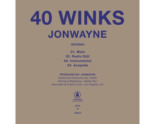 JonWayne - 40 Winks