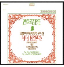 Lili Kraus, Vienna Festival Orchestra, Stephen Simon - Mozart: Piano Concertos, vol. 4 (Nos. 13 & 14)