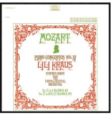 Lili Kraus, Vienna Festival Orchestra, Stephen Simon - Mozart: Piano Concertos, vol. 4 (Nos. 21 & 27)
