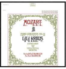 Lili Kraus, Vienna Festival Orchestra, Stephen Simon - Mozart: Piano Concertos, vol. 3 (Nos. 6 & 25)