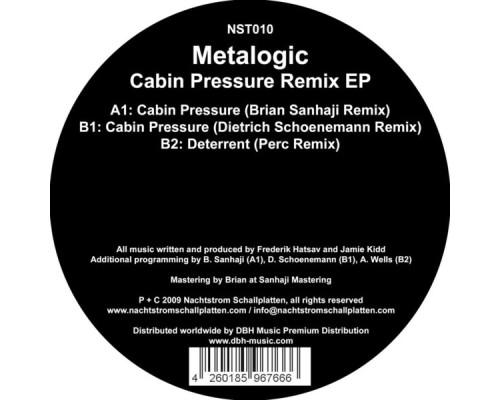 Metalogic - Cabin Pressure Remix EP