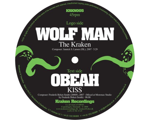 Obeah & Wolf Man - The Kraken