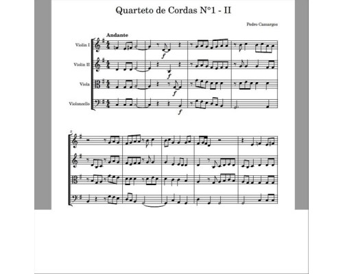 Pedro Camargos - Quarteto De Cordas No. 1 (Para Olívia) Pedro Camargos - Quarteto De Cordas No. 1 (Para Olívia)