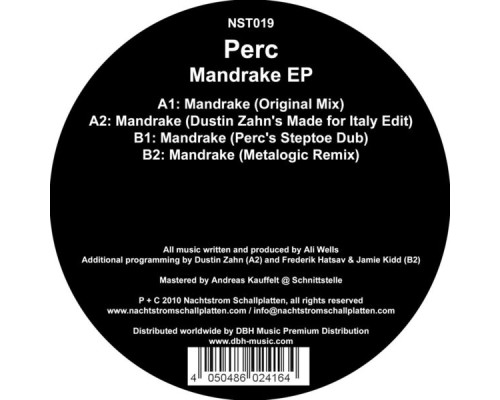 Perc - Mandrake EP