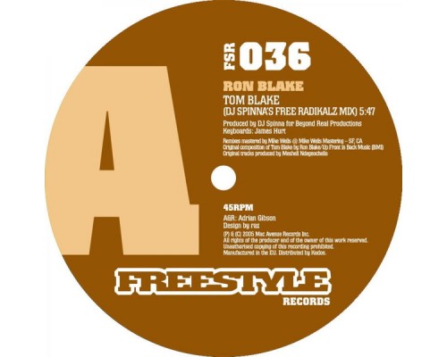 Ron Blake - Tom Blake (Remixes) Ron Blake - Tom Blake (Remixes)