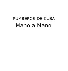 Rumberos de Cuba - Mano a Mano