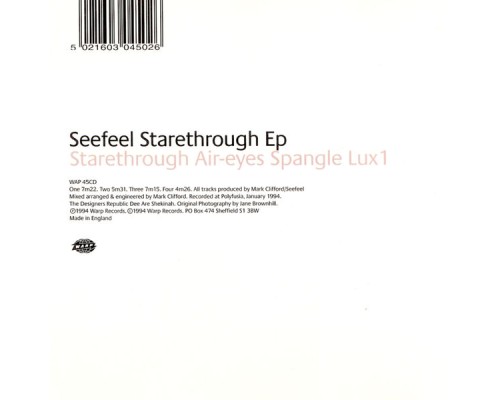 Seefeel - Starethrough EP