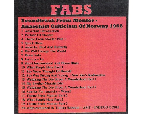 Soundtrack from Monter - Fabs