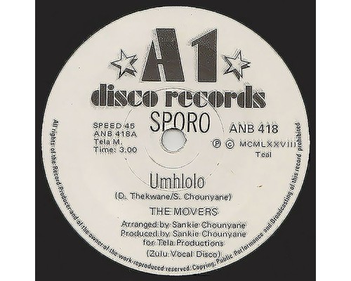 The Movers - Umhlolo + Ngixolele