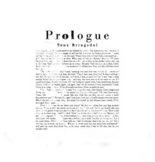 Tone Bringsdal - Prologue
