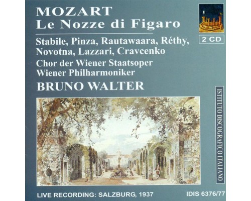 Wolfgang Amadeus Mozart - Lorenzo da Ponte - Mozart, W.A.: The Marriage of Figaro [Opera] (1937) (Wolfgang Amadeus Mozart - Lorenzo da Ponte)